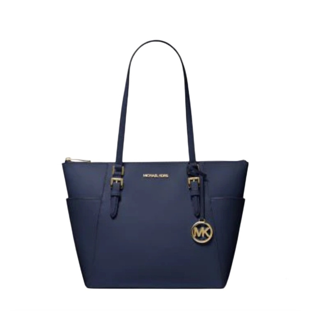 Michael Kors Navy Blue Tote Shoulder Bag - Picture 3 of 5